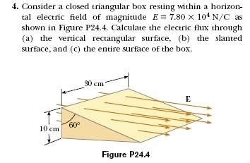 flux in a closed triangle formula